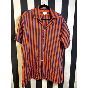 MAUS & HOFFMAN Egyptian Cotton Short Sleeve Button Down Casual Shirt Men's XL